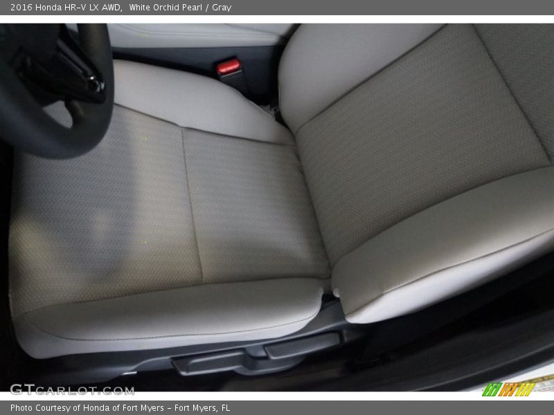 White Orchid Pearl / Gray 2016 Honda HR-V LX AWD