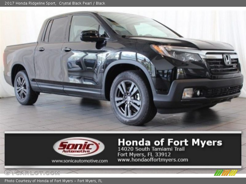 Crystal Black Pearl / Black 2017 Honda Ridgeline Sport