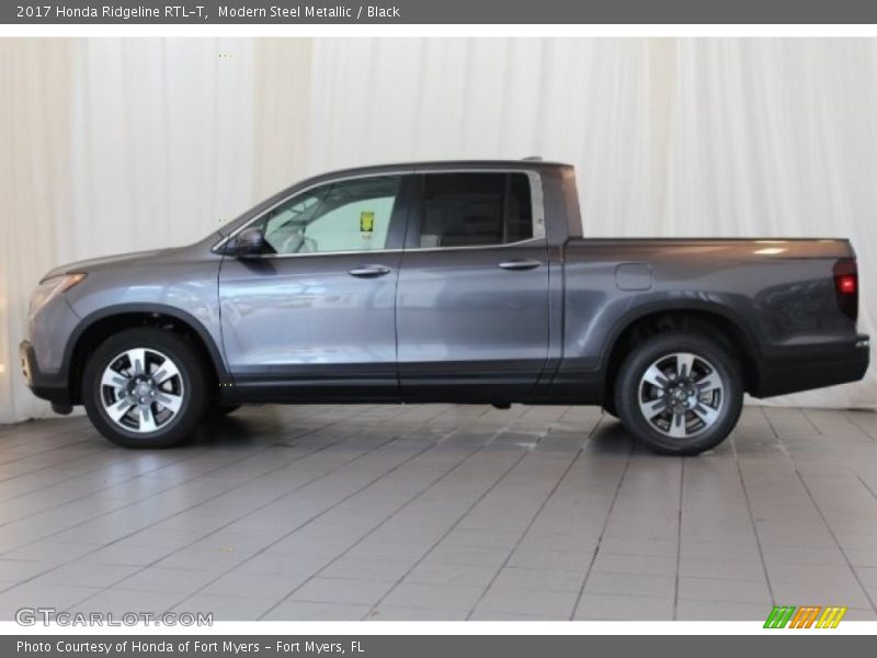 Modern Steel Metallic / Black 2017 Honda Ridgeline RTL-T
