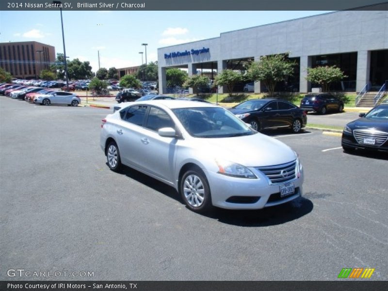 Brilliant Silver / Charcoal 2014 Nissan Sentra SV