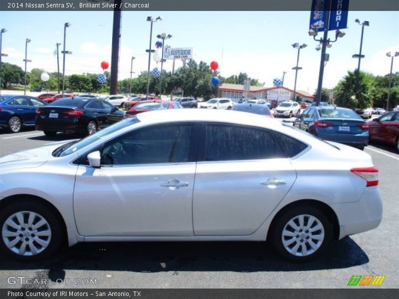 Brilliant Silver / Charcoal 2014 Nissan Sentra SV