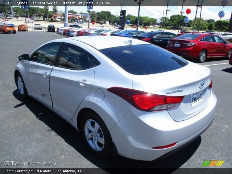Titanium Gray Metallic / Gray 2015 Hyundai Elantra SE Sedan