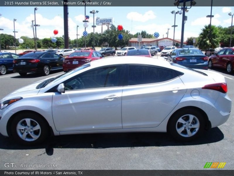 Titanium Gray Metallic / Gray 2015 Hyundai Elantra SE Sedan