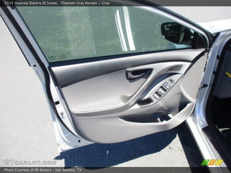 Titanium Gray Metallic / Gray 2015 Hyundai Elantra SE Sedan