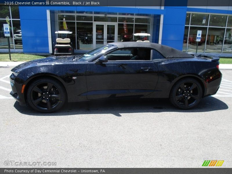 Black / Jet Black 2016 Chevrolet Camaro SS Convertible