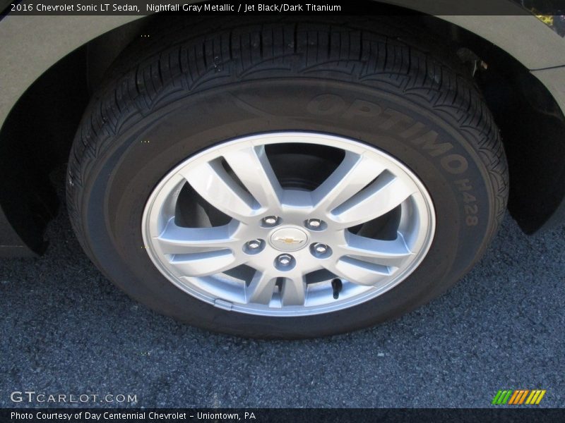 Nightfall Gray Metallic / Jet Black/Dark Titanium 2016 Chevrolet Sonic LT Sedan