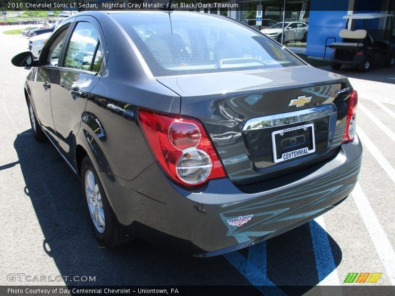 Nightfall Gray Metallic / Jet Black/Dark Titanium 2016 Chevrolet Sonic LT Sedan