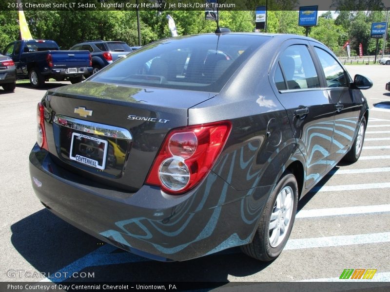 Nightfall Gray Metallic / Jet Black/Dark Titanium 2016 Chevrolet Sonic LT Sedan