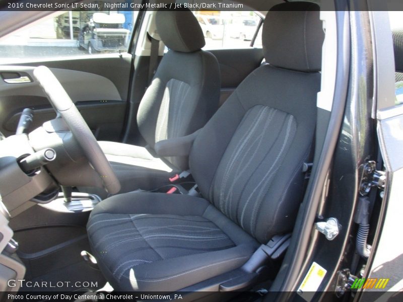 Nightfall Gray Metallic / Jet Black/Dark Titanium 2016 Chevrolet Sonic LT Sedan