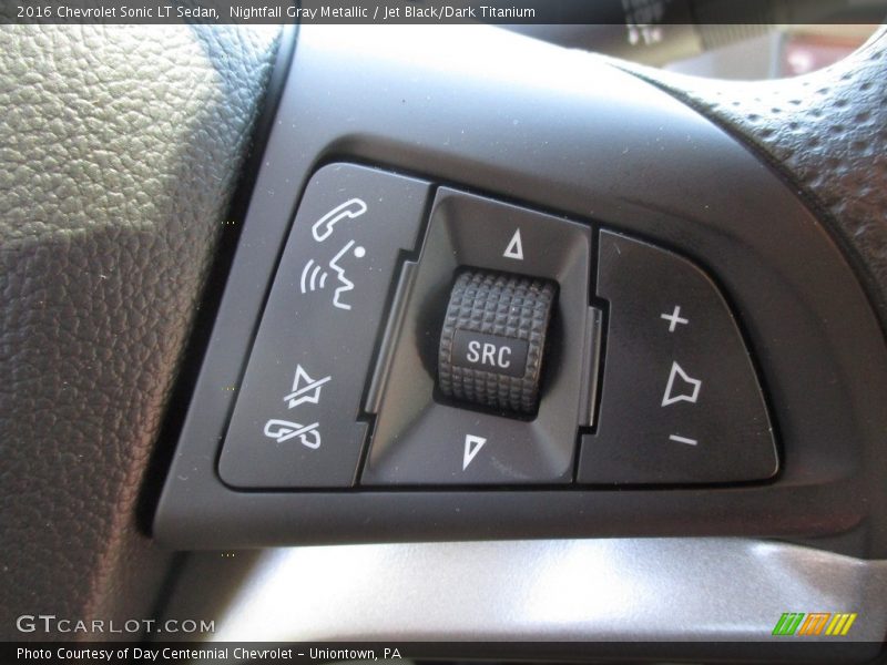 Nightfall Gray Metallic / Jet Black/Dark Titanium 2016 Chevrolet Sonic LT Sedan