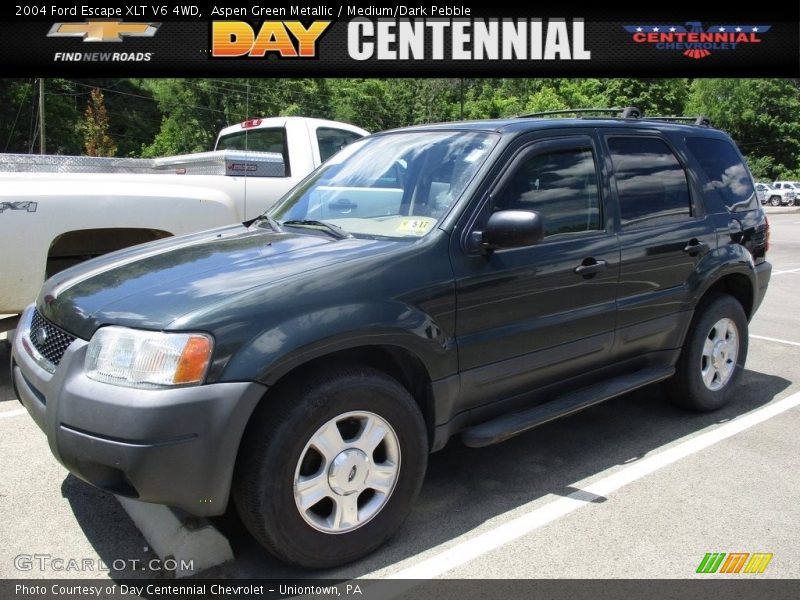 Aspen Green Metallic / Medium/Dark Pebble 2004 Ford Escape XLT V6 4WD