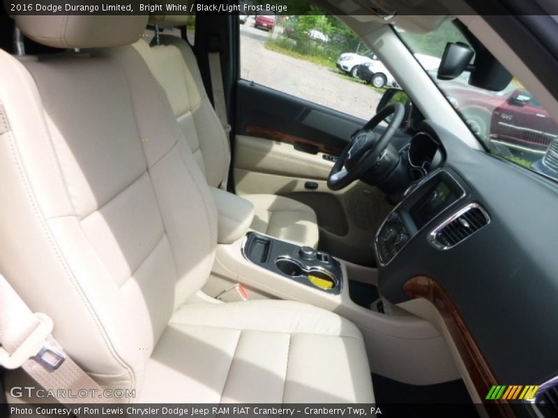 Bright White / Black/Light Frost Beige 2016 Dodge Durango Limited