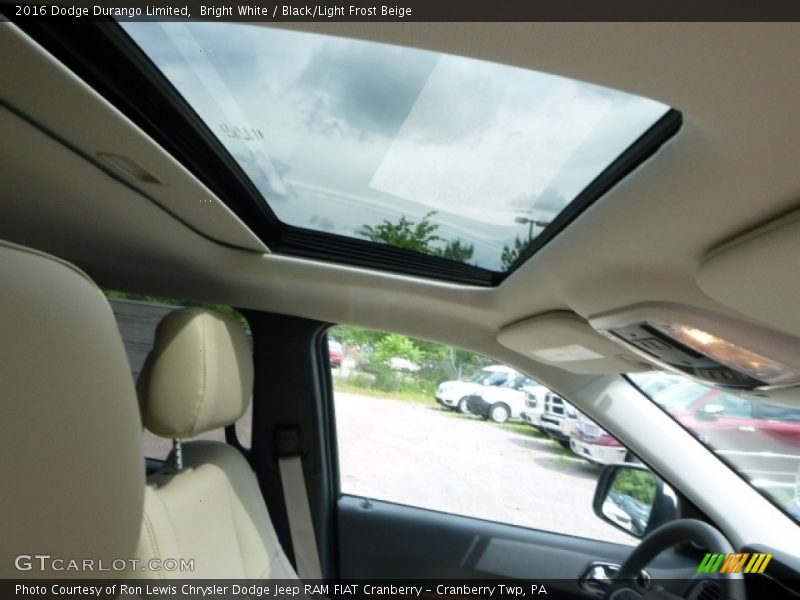 Bright White / Black/Light Frost Beige 2016 Dodge Durango Limited