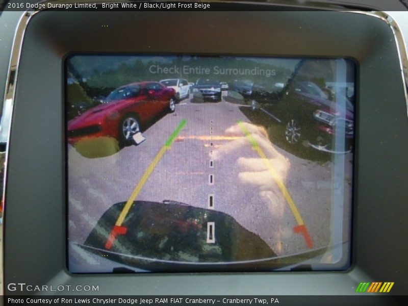 Bright White / Black/Light Frost Beige 2016 Dodge Durango Limited