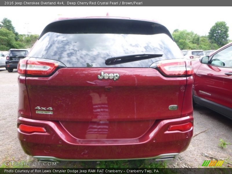 Deep Cherry Red Crystal Pearl / Brown/Pearl 2016 Jeep Cherokee Overland 4x4