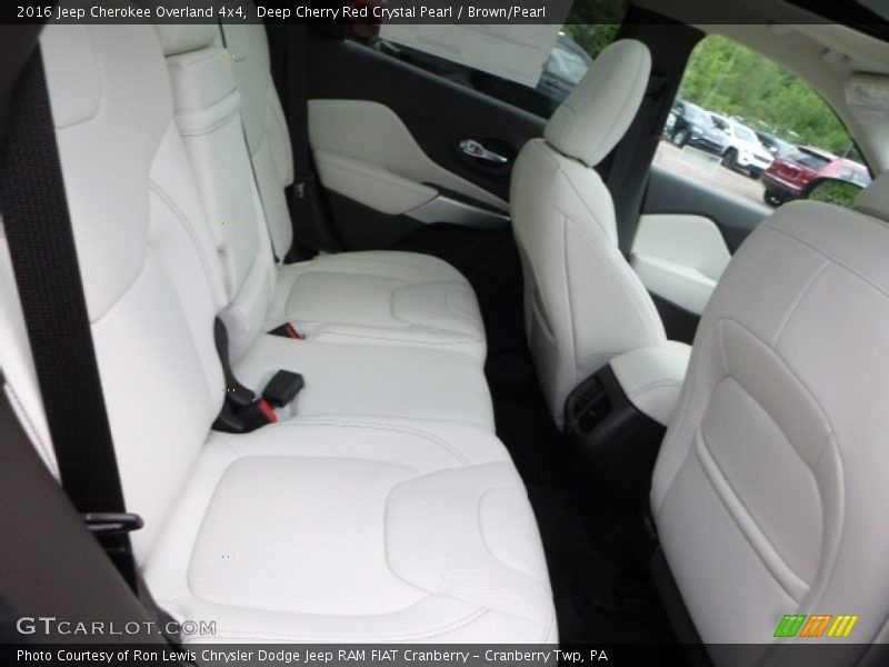 Deep Cherry Red Crystal Pearl / Brown/Pearl 2016 Jeep Cherokee Overland 4x4