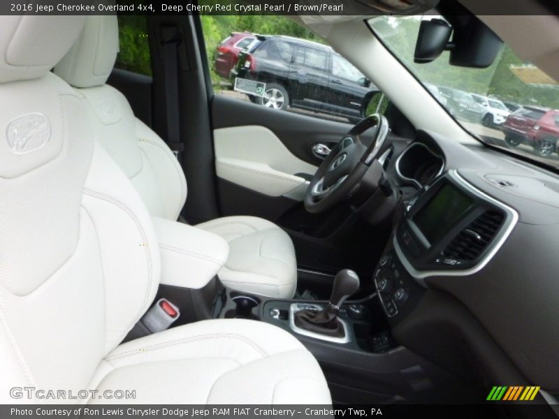 Deep Cherry Red Crystal Pearl / Brown/Pearl 2016 Jeep Cherokee Overland 4x4