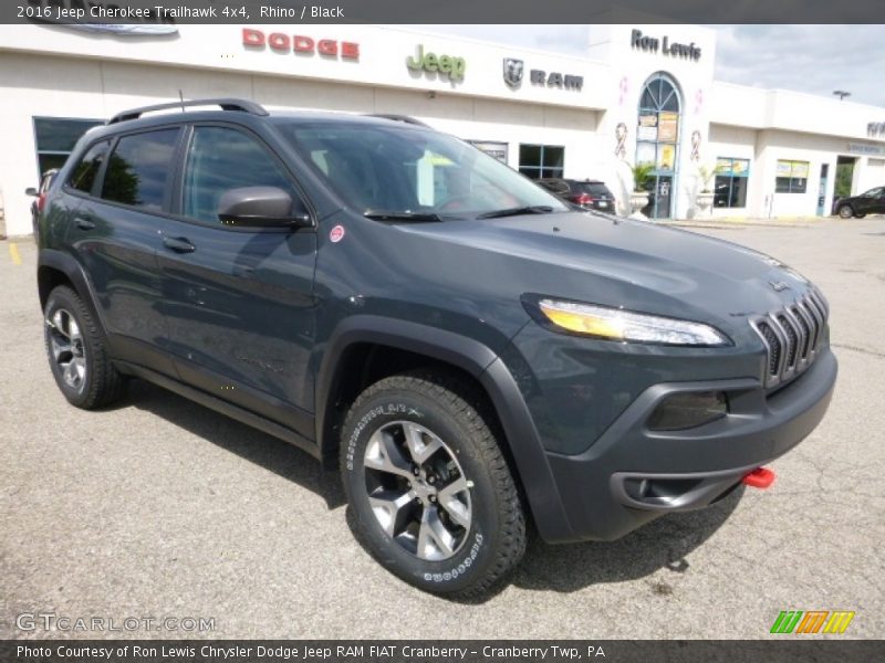 Rhino / Black 2016 Jeep Cherokee Trailhawk 4x4