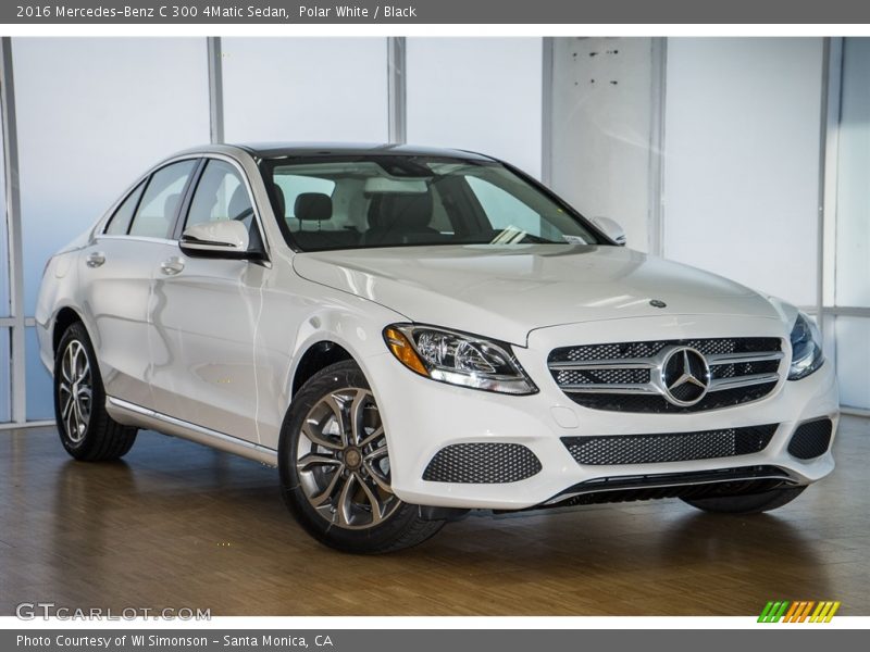 Polar White / Black 2016 Mercedes-Benz C 300 4Matic Sedan