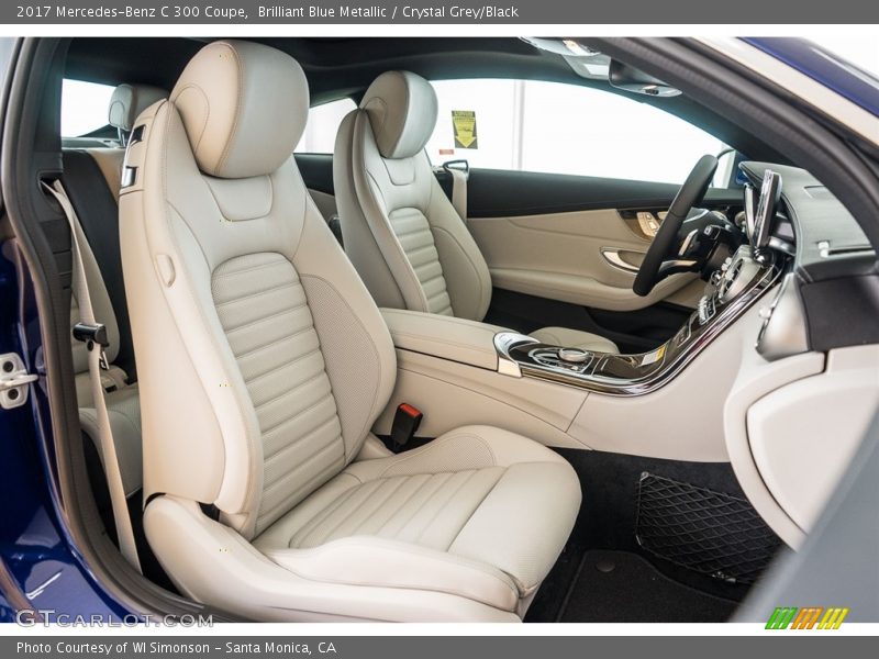 Brilliant Blue Metallic / Crystal Grey/Black 2017 Mercedes-Benz C 300 Coupe