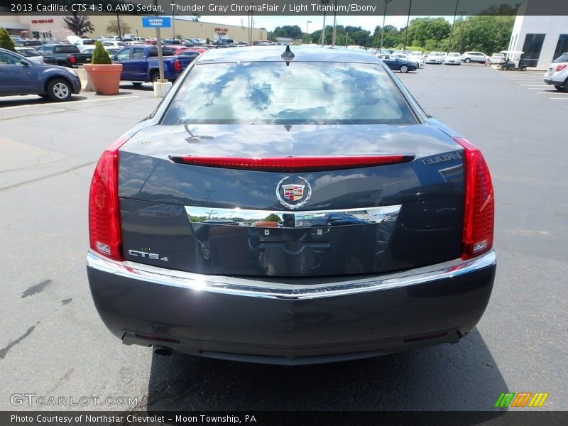 Thunder Gray ChromaFlair / Light Titanium/Ebony 2013 Cadillac CTS 4 3.0 AWD Sedan
