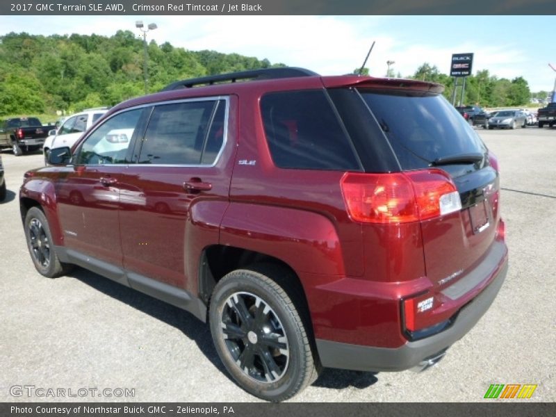 Crimson Red Tintcoat / Jet Black 2017 GMC Terrain SLE AWD