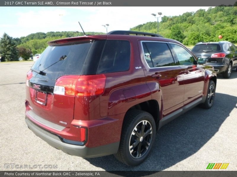 Crimson Red Tintcoat / Jet Black 2017 GMC Terrain SLE AWD