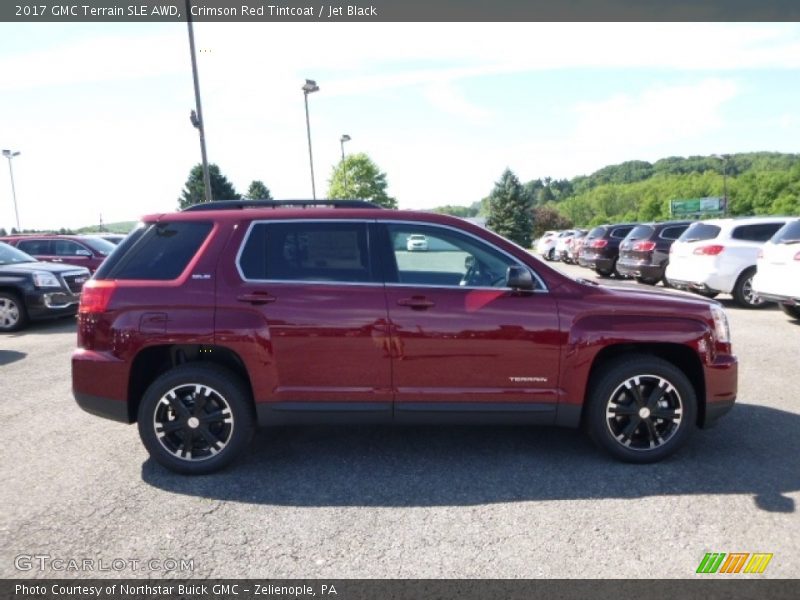 Crimson Red Tintcoat / Jet Black 2017 GMC Terrain SLE AWD