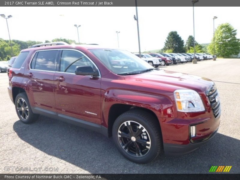 Crimson Red Tintcoat / Jet Black 2017 GMC Terrain SLE AWD