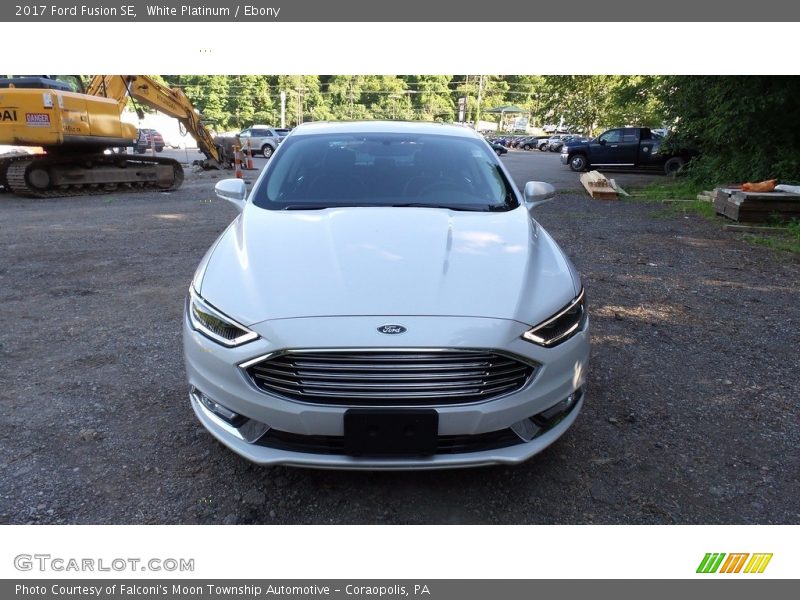 White Platinum / Ebony 2017 Ford Fusion SE