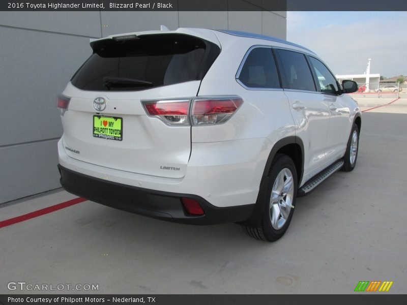 Blizzard Pearl / Black 2016 Toyota Highlander Limited