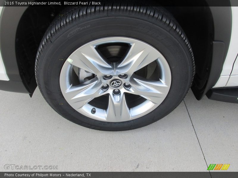 Blizzard Pearl / Black 2016 Toyota Highlander Limited