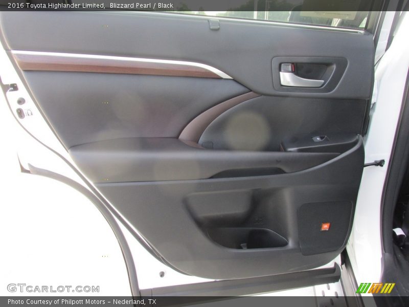 Blizzard Pearl / Black 2016 Toyota Highlander Limited