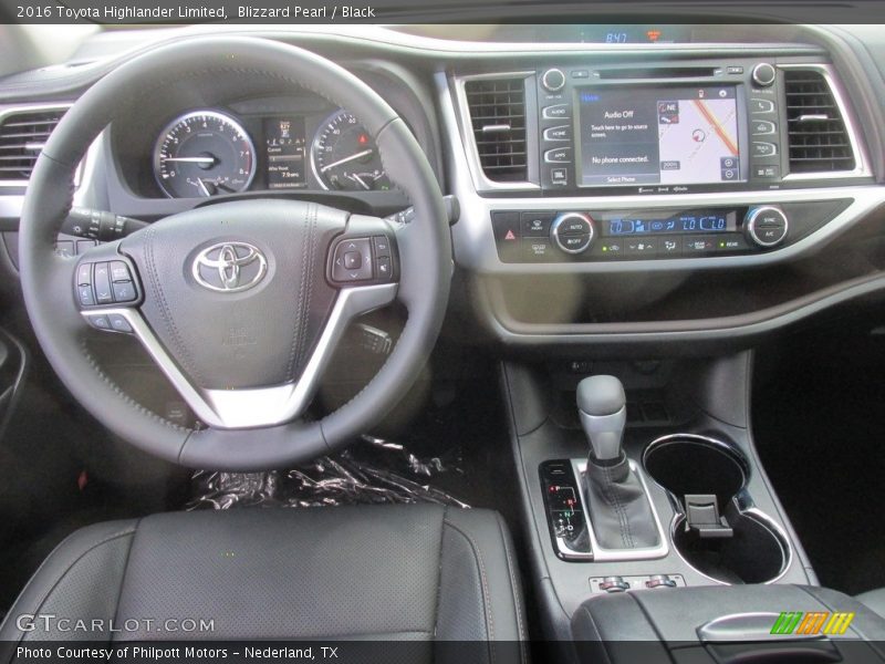 Blizzard Pearl / Black 2016 Toyota Highlander Limited