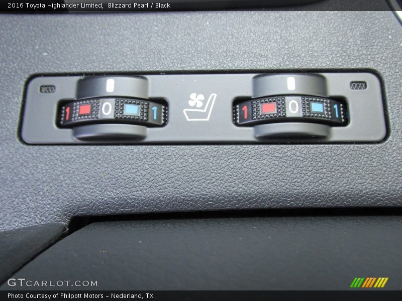 Blizzard Pearl / Black 2016 Toyota Highlander Limited