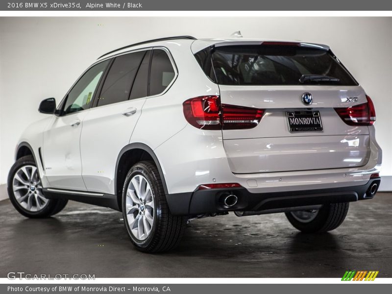 Alpine White / Black 2016 BMW X5 xDrive35d