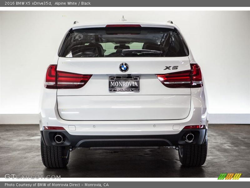 Alpine White / Black 2016 BMW X5 xDrive35d