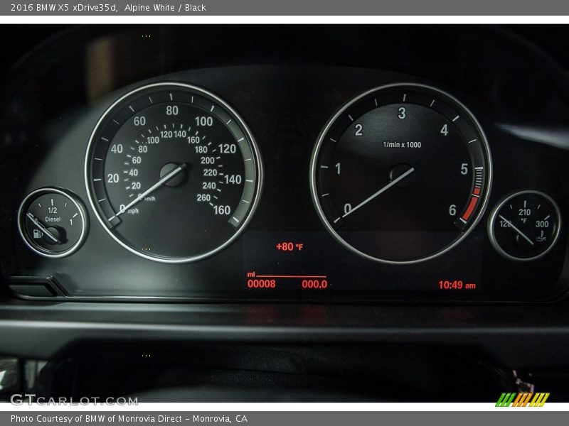 Alpine White / Black 2016 BMW X5 xDrive35d
