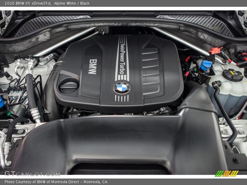 Alpine White / Black 2016 BMW X5 xDrive35d