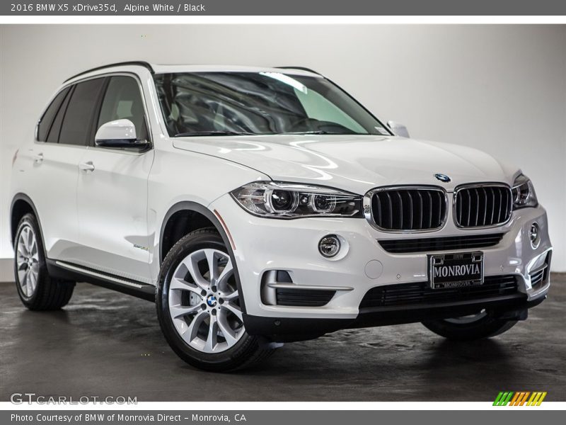 Alpine White / Black 2016 BMW X5 xDrive35d