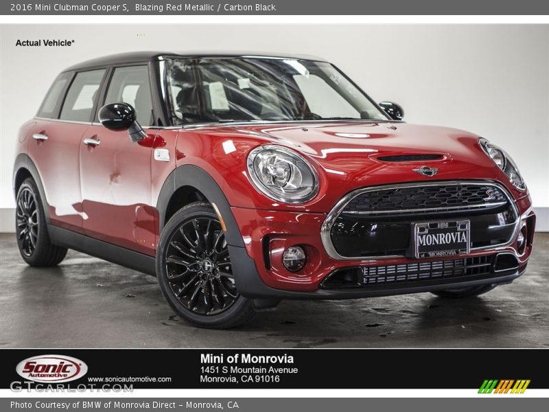 Blazing Red Metallic / Carbon Black 2016 Mini Clubman Cooper S