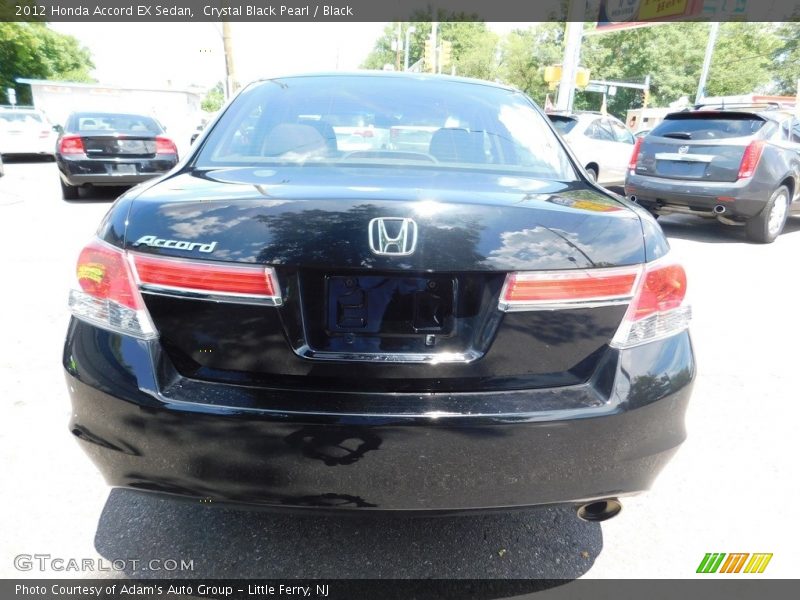 Crystal Black Pearl / Black 2012 Honda Accord EX Sedan