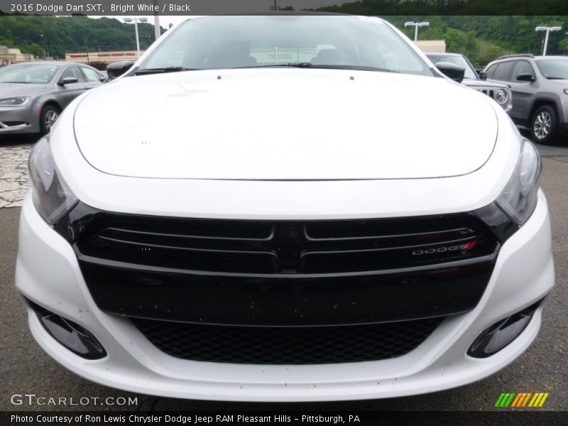 Bright White / Black 2016 Dodge Dart SXT