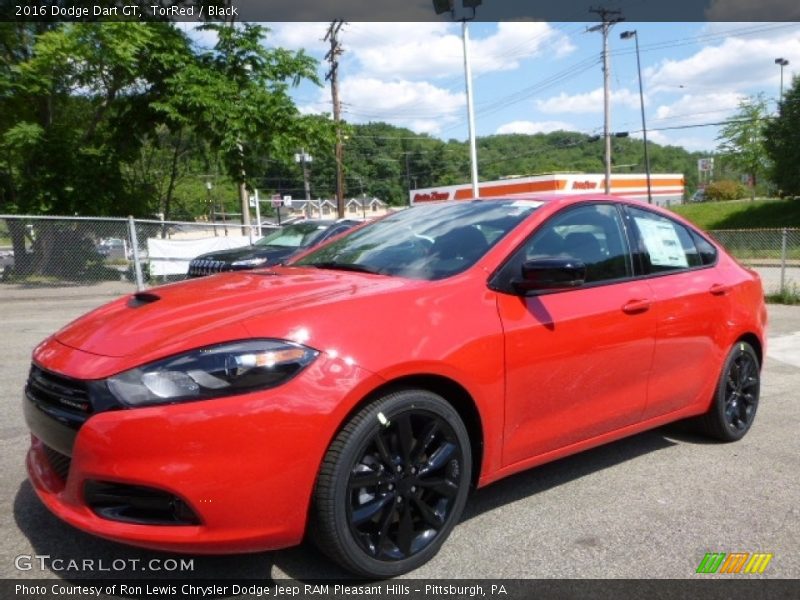 TorRed / Black 2016 Dodge Dart GT