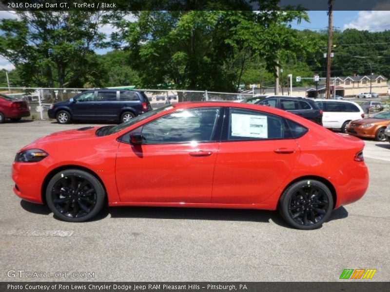 TorRed / Black 2016 Dodge Dart GT