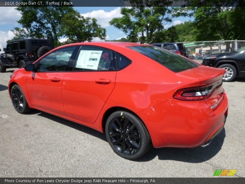 TorRed / Black 2016 Dodge Dart GT