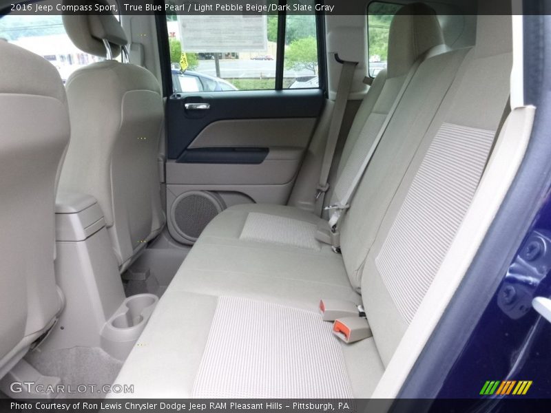 True Blue Pearl / Light Pebble Beige/Dark Slate Gray 2016 Jeep Compass Sport