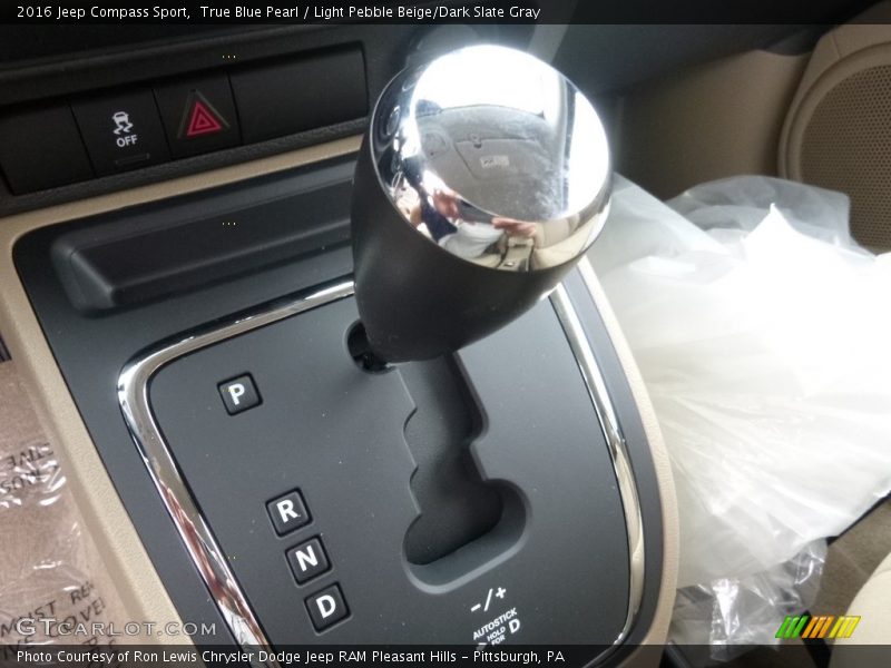 True Blue Pearl / Light Pebble Beige/Dark Slate Gray 2016 Jeep Compass Sport