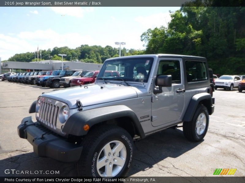 Billet Silver Metallic / Black 2016 Jeep Wrangler Sport