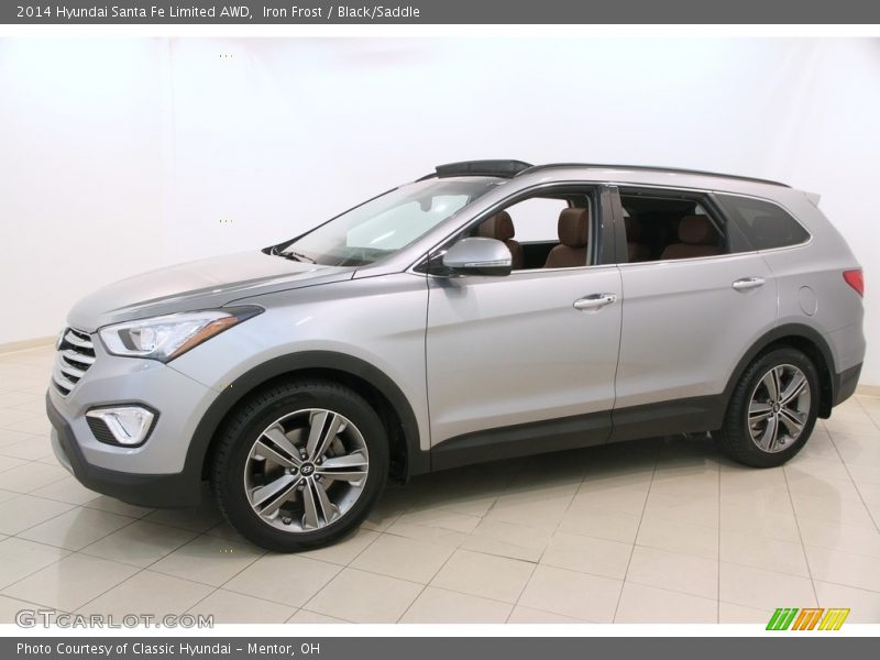 Iron Frost / Black/Saddle 2014 Hyundai Santa Fe Limited AWD